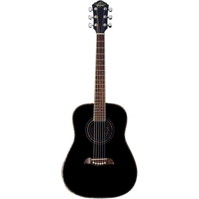 Oscar Schmidt OG1B 3/4 Size Dreadnought Acoustic Guitar. Black