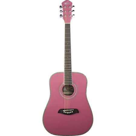 Oscar Schmidt OG1P 3/4 Size Acoustic Guitar - Pink