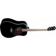 Oscar Schmidt OG2 Acoustic Dreadnought Size Guitar. Black