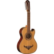 Oscar Schmidt OH52SE-U Acoustic-Electric Bajo Sexto Guitar with Gig Bag - Natural