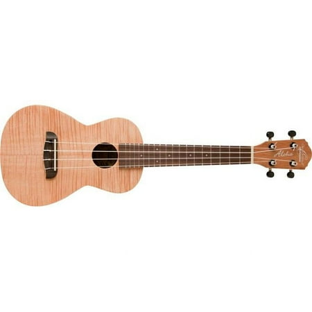 Oscar Schmidt OU2TF-A-U All Flame Mahogany Tenor Ukulele, Satin Natural Flame