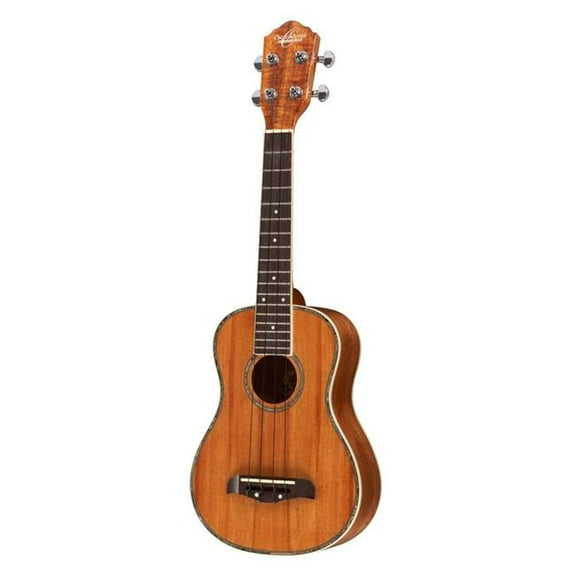 Oscar Schmidt OU5EK-A-U Concert Koa Ukulele with Pre Amplifier, Natural