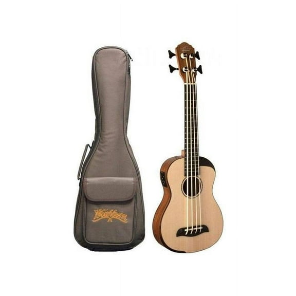 Oscar Schmidt OUB500K-A-U Comfort Series Acoustic Electric Ukulele Bass with Bag