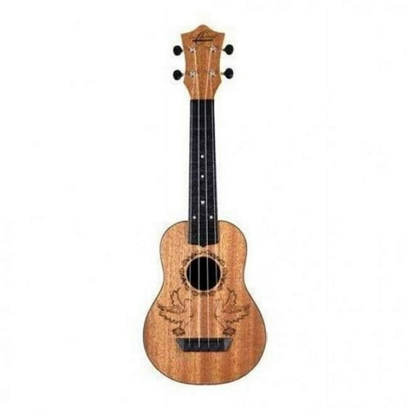 Oscar Schmidt OUNDOVE-A-U Dove Soprano Ukulele, Basswood Top & Plastic Bowl Design