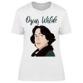 thumbnail image 1 of Oscar Wilde Writer Portrait T-Shirt Women -Image by Shutterstock, Female XX-Large, 1 of 2