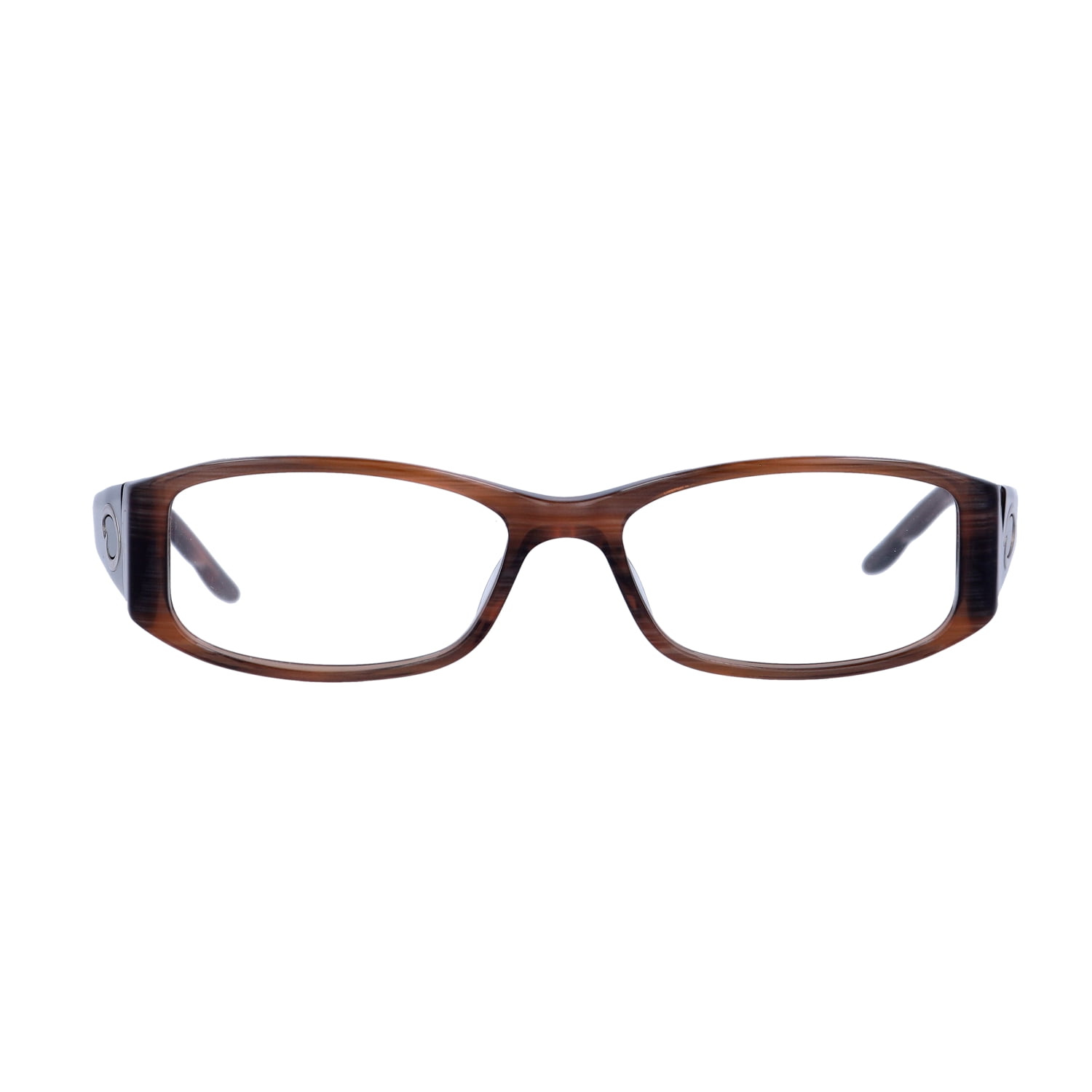 Oscar Women's OSL702 Round Prescription Eyeglasses with Case, Brown