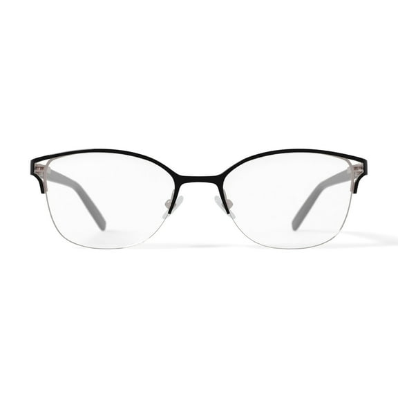 Oscar Women's OSL735 Prescription Eyeglasses with Case, Black