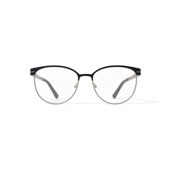 Oscar Women's OSL736 Prescription Eyeglasses with Case, Black/Gold