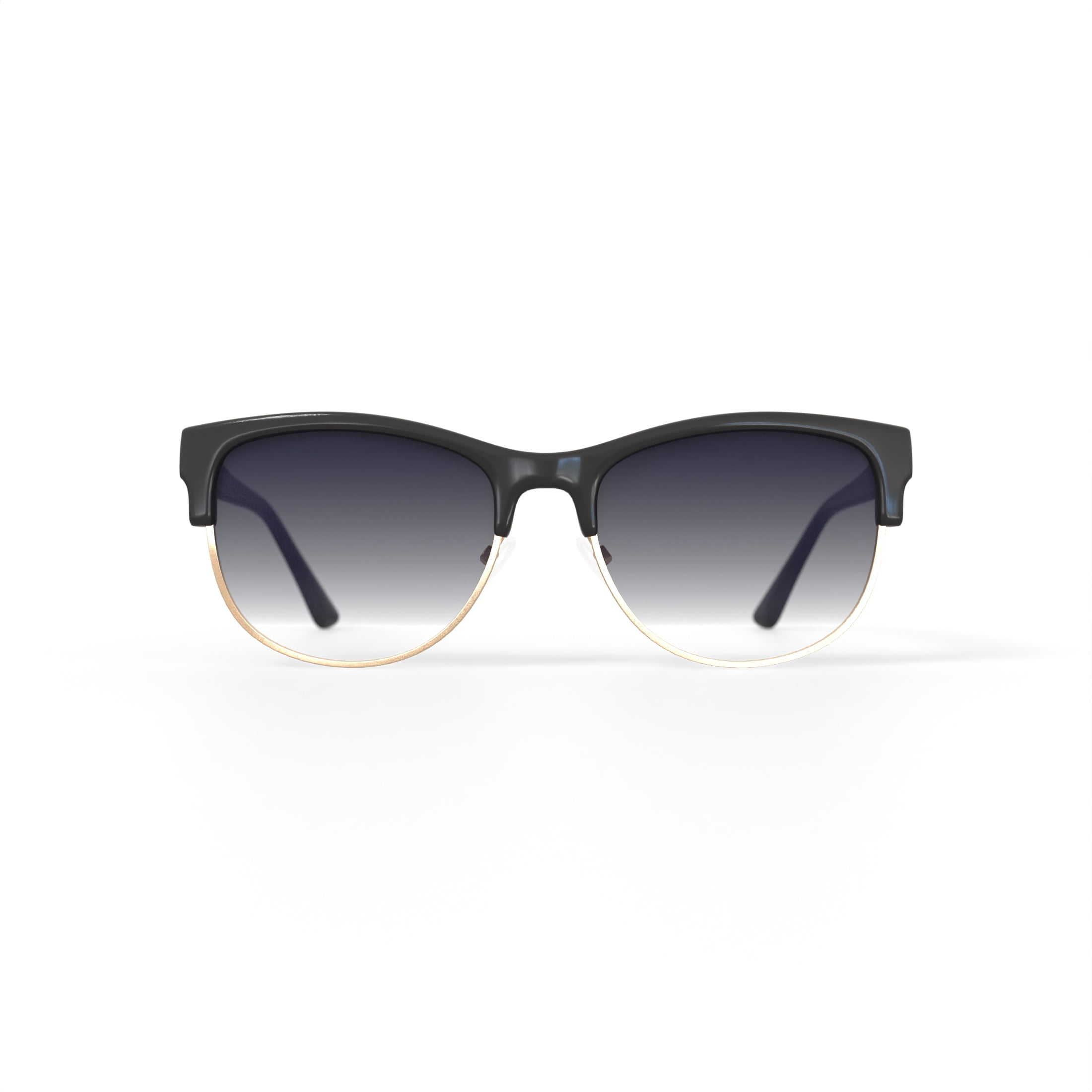 Oscar Women's Fashion Rectangle Sunglasses, Black Frame 55-17-145, Includes Case