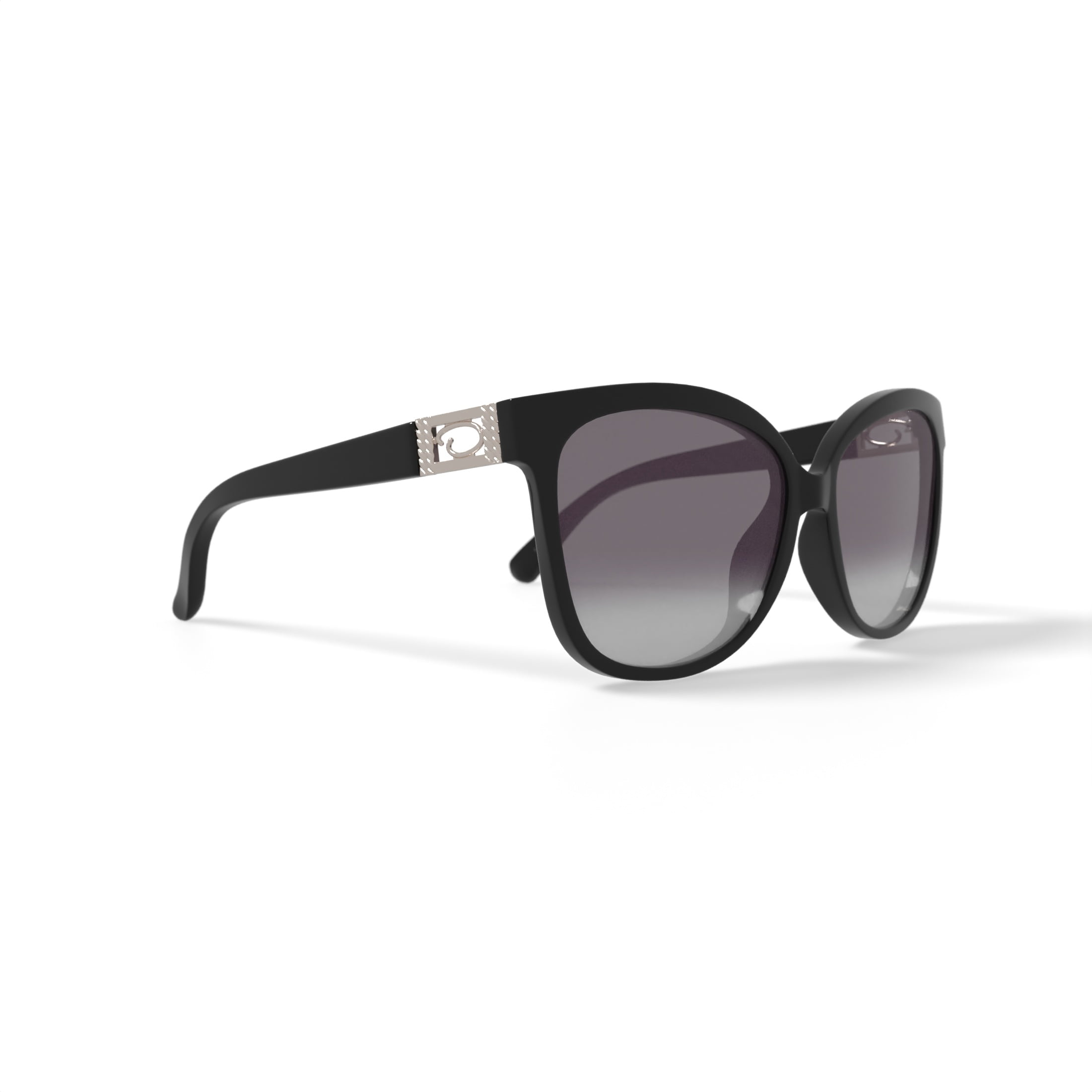 Oscar Women's Rx'able Fashion Sunglasses, O1322, Black, 57-15-145, with Case