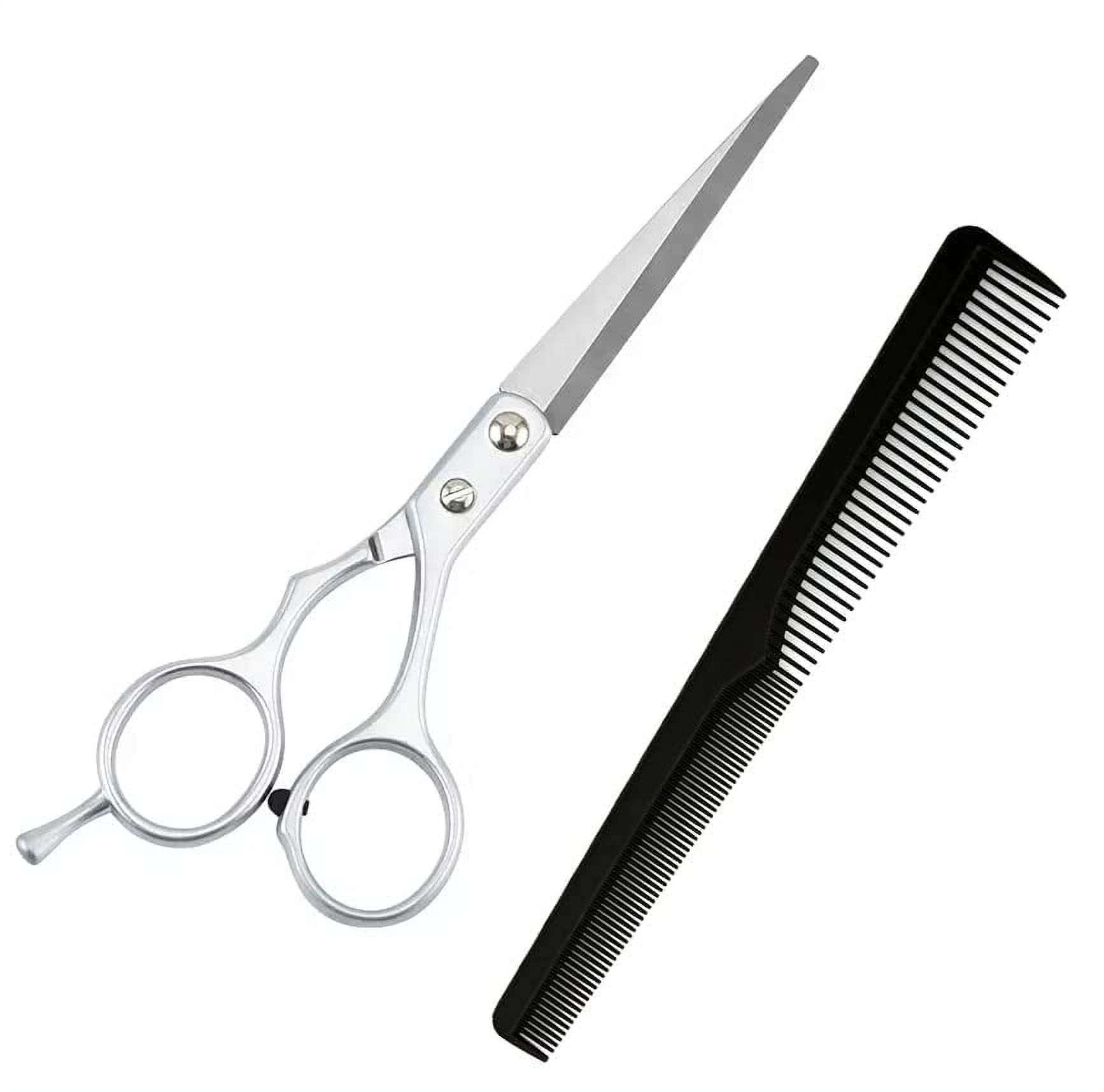 Osceola Professional Salon Barbers Comb with Hair Cutting Scissor Combo