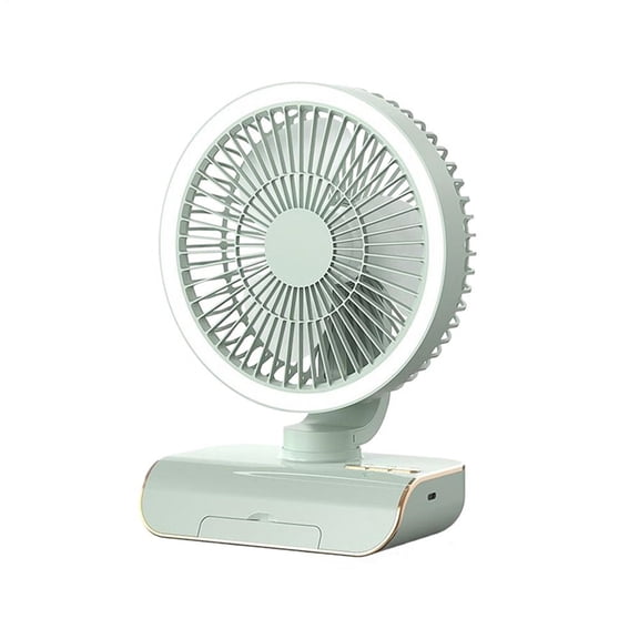 Oscillating Air Circulator Fan 5 Speeds Oscillating Personal Fan with Remote Control 4000mAh Rechargeable Air Green,1 * small fan 1 * remote controller 1 * USB cable,Green