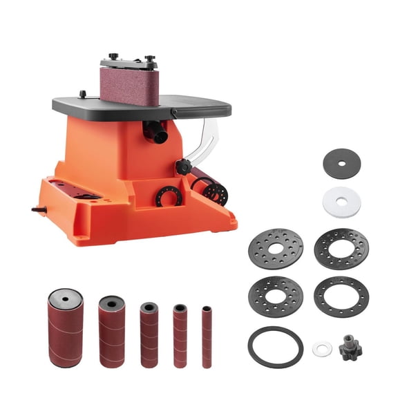 Oscillating Belt and Spindle Sander 2400RPM - Benchtop Wood Sander with 5 Sleeves (1/2"-2") & 24"x3.86" Belt for Woodworking, Furniture, DIY