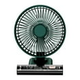 thumbnail image 1 of Oscillating Desk Fan with Clock - 8.4" USB Quiet Desktop Fan (0.96lb) for Office/Bedroom/Travel, 1 of 8