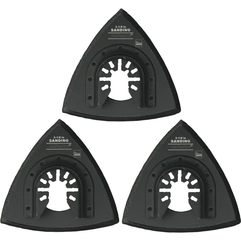 Universal Fit Triangle Sanding Pad for Oscillating Multi-Tools with Hook & Loop Universal Fit Triangle Sanding Pad for Oscillating Multi-Tools with Hook & Loop