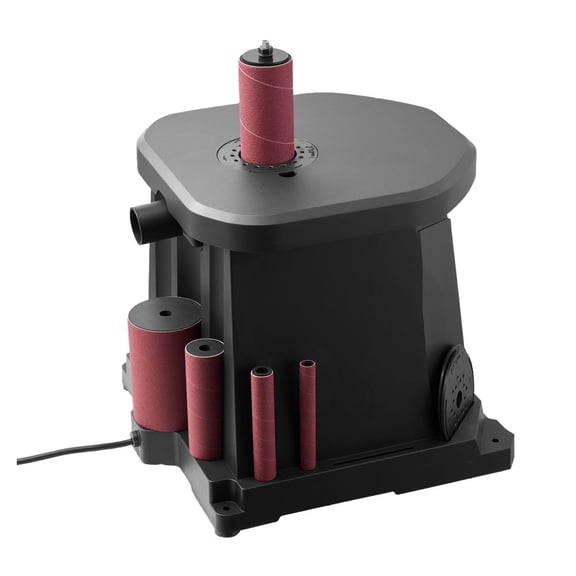 Oscillating Spindle Sander - 2000RPM Benchtop Sander with 6 Sleeves (1/2"-3"), 0.59" Stroke, Dust Port - Woodworking, Furniture Finishing, DIY Projects
