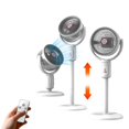 thumbnail image 1 of Oscillating Standing Fan, Oscillating Floor Fan with Remote Control, Adjustable Height Pedestal Fan, Quiet Airflow, Lightweight Pedestal Cooling Fan for Home, Room, Office, Ventilation Accessory, 1 of 6