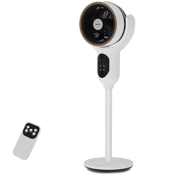 Oscillating Standing Tower Fan, Electric Cooling Pedestal Fans for Home and Office(White)