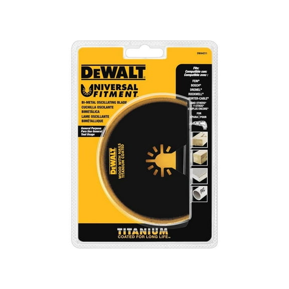 Oscillating Titanium Nitride Coated Semicircle Blade