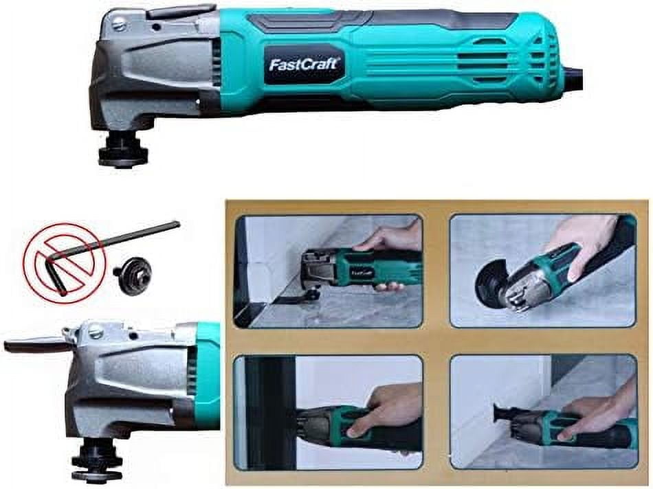 Oscillating Tool 5.0A GUARANTEED POWER Keyless Fast Blade Change System