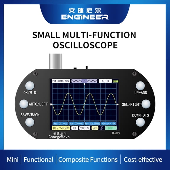 Oscilloscope,320 * 240 Resolution 2.4inch Tft 240 Resolution 2.4inch Huiop 2.4inch Tft Display * 240 Resolution Sample Rate 500khz Handheld 320 * Display 2.5mhz Sample Siuke Oscillometer.