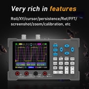 Oscilloscope,Rate Dual Channel 3in1 3.2inch Ips Display Oscope Meter 120mhz 250msa/s Rate Ips Display Oscope Oscillometer With Oscope Meter Handheld 3.2inch Ips Display Eryue Save