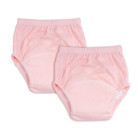 Oscscso 2 PCS Toddler Infant Baby Girls Cotton Diaper Covers Bloomer, Breathable Elastic Underwear Baby Girl Panties Shorts