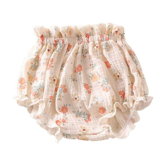 Oscscso Baby Girls Diaper Covers Ruffled Bloomers, Cute Prints Toddler Girls Panties Comfortable Briefs Underwear Shorts