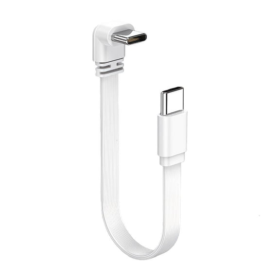 Osdhezcn 10/20/50cm 100W 90 Degree Elbow Short Cable USB C to Type C Fast Charging Data Cord for Tablet Camera Mobile Phone