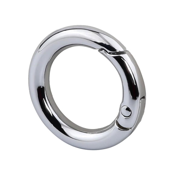 Osdhezcn 10 PCS Metal O Ring Spring Clasps Alloy Open Rings Chain Buckles Connector