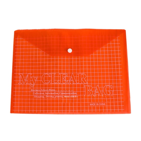 Osdhezcn 10 Pcs/Set Transparent File Bags A4-Size File Folders Clear Document Folders School Office Supplies for Students Teens