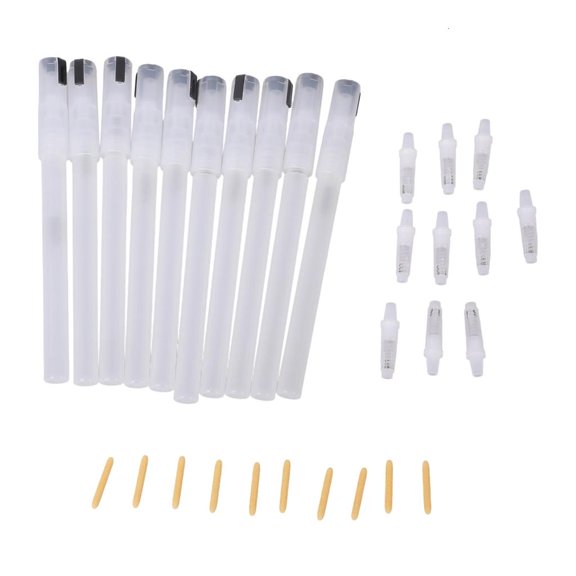 Osdhezcn 10Pack Acrylic Paint Refillable Markers With Tips Multi Surfaces Ink Pen For Canvas Fabric Glass And Paper Transparent Reusable Design