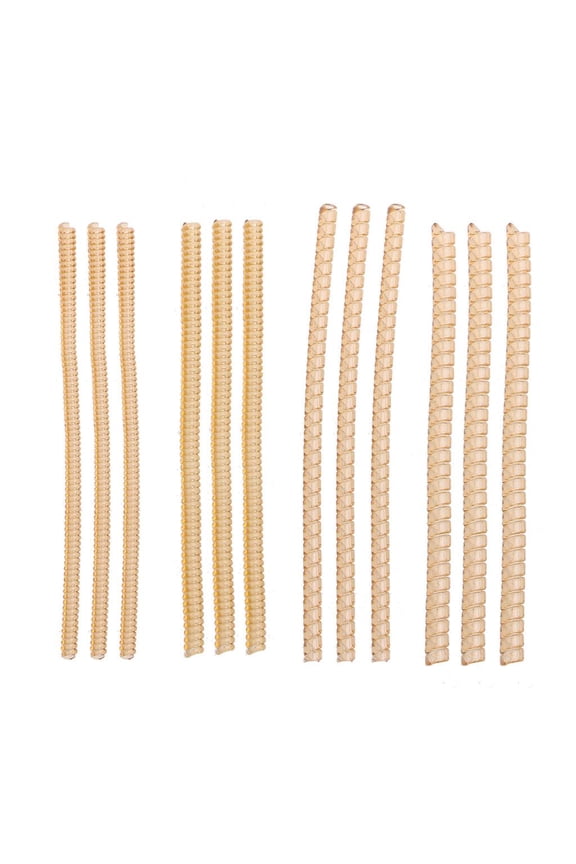 12 Pcs/set Invisible Clips Guard Ring Sizer Invisible Ring Size Adjusters Fit for Man and Woman Loose Rings (Gold)
