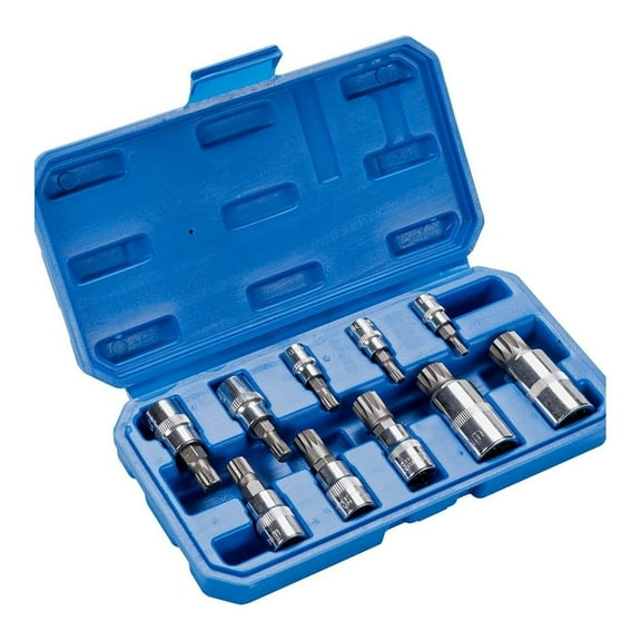 Osdhezcn 12 Point Triple Square Spline Bit Socket Set Tamper Proof with Case Automotive Tool 1/2inch 1/4 3/8 Drive
