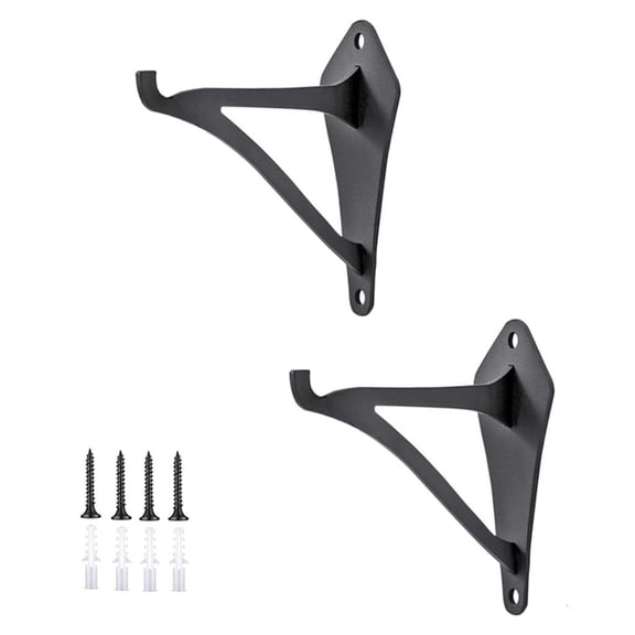 Osdhezcn 2Pcs Metal Hanging Brackets Set Weatherproof Indoor Outdoor Plant Hook Weatherproof Bird Feeder Hangers Accessories