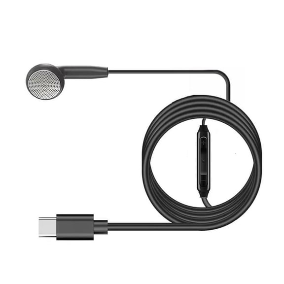Osdhezcn 3.5mm/Type C in Ear Single-Side Earphones Single Side Mono Earbud Headphone Corded Headsets for Mobile Phones Notebook