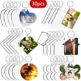 thumbnail image 1 of Osdhezcn 30-90PCS 2 Inch for Key Chain Blanks with Tassels, 1 of 13