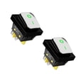thumbnail image 1 of Osdhezcn 30A LED Lighted Rocker Switches 4 Pin 2 Position Rocker Toggle Switches, 1 of 8