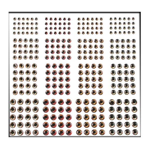 Osdhezcn 336Pcs Artificial Fishing Baits Eye For Anglers & Beginner 4D Fish Eye Designs