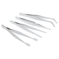 thumbnail image 1 of Osdhezcn 4 Pcs/set Precision Stainless Steel Tweezers Set For Beauty Nail Art Handmade Je, 1 of 11