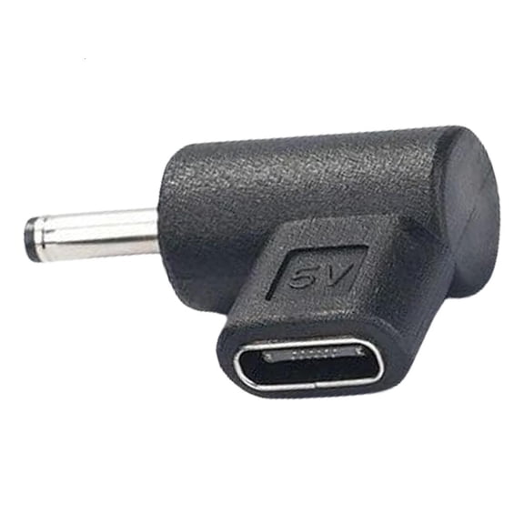 Osdhezcn 5.5x2.5/3.0x1.1/3.5x1.35/4.0x1.7/4.8x1.7/5.5x2.1mm to USB Type C Connector Adapter 90 Degree 5525 Male to USB C Male