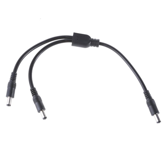 Osdhezcn 5.5x2.5mm/5.5x2.1mm Connector Wire Line 1 to 2 Y Splitter Cord for Cameras Fan