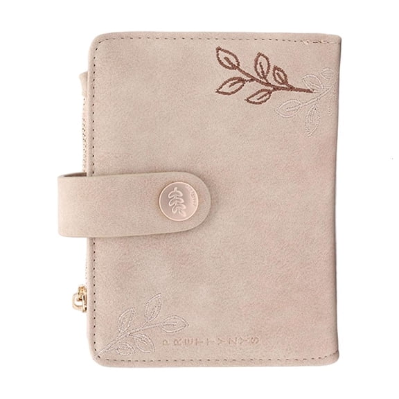 Osdhezcn 5 Rings PU Leather Binder Notebook with 5 Card Slots Zippered Coin Pocket and Cash Organiser Pocket For Daily and Travel