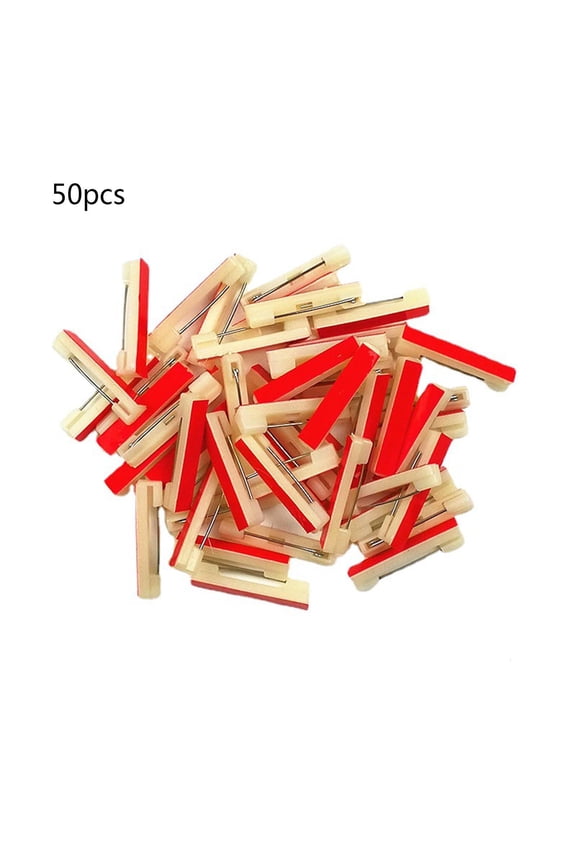 50 Pcs Safety Bar Pins Adhesive Back Badge Crafting Plastic Pins for ID Badges