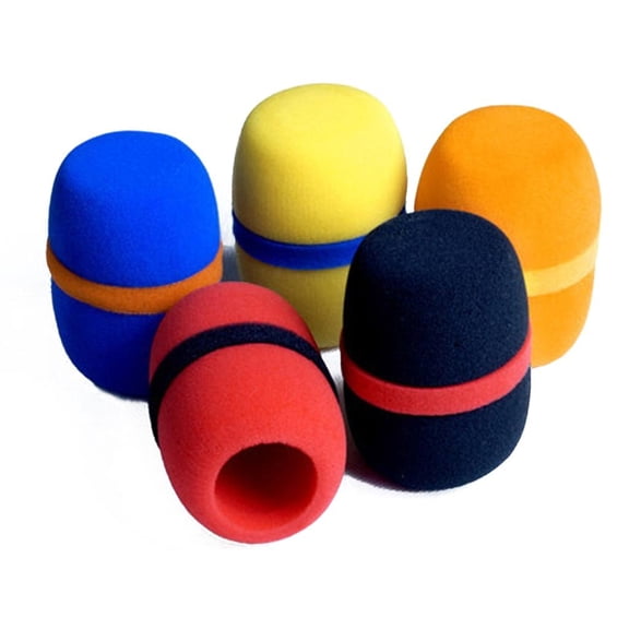 Osdhezcn 5Pcs Microphone Windscreen Sponge Thicken Mic Foam Caps KTV Professional Studio