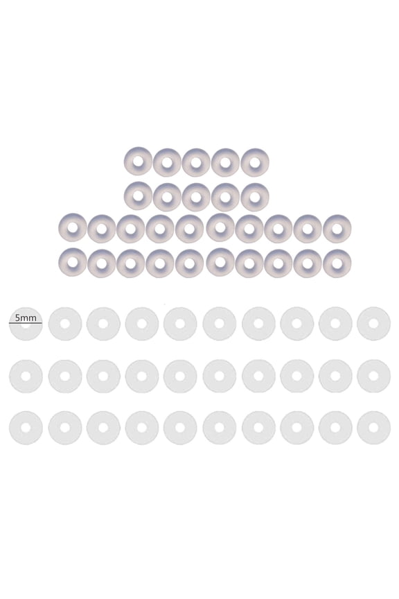 60Pcs Plastic Disc Pads Stabilize Earlobe Support Patches Clear Piercing Disc