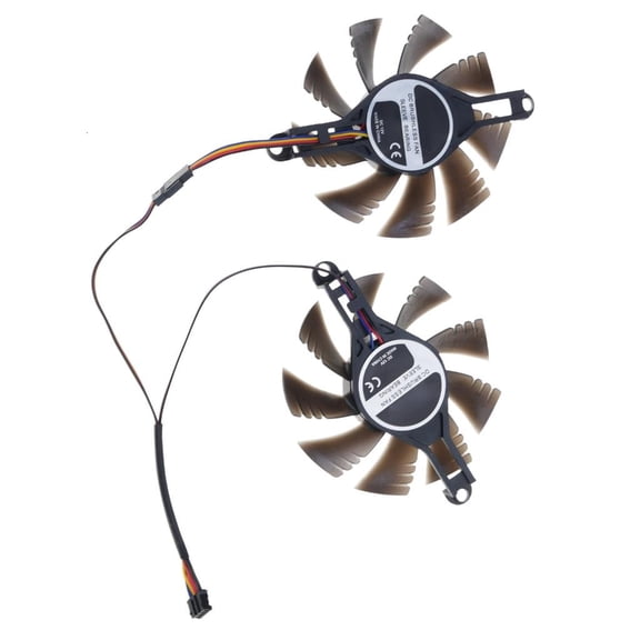 Osdhezcn 80mm 4Pin Video Card Fan Easy Installation Replacement for RX580 2048 Graphics Card Management Computer Accessories
