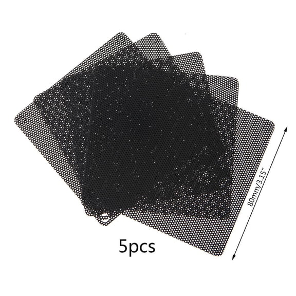 Osdhezcn 80mm Dust Filter for Computer Cooler Fan [5 Packs ] PC Fan Frame Dust Mesh