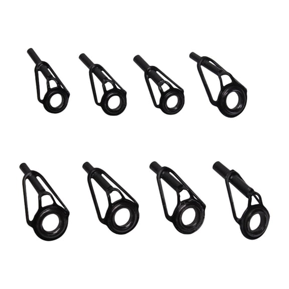 Osdhezcn 8Pcs Ceramic Guide Fishing Rod Repair Kits Rod Tip Repair Fishing Rod Guides Tip
