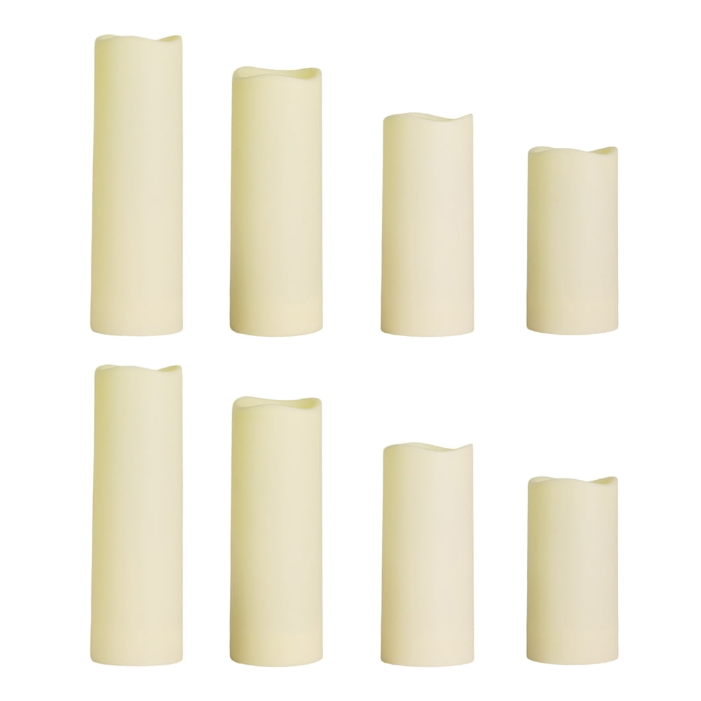 Osdhezcn 8Pcs Waterproof Pillar LED Candle Atmosphere Lamp with Timer ...